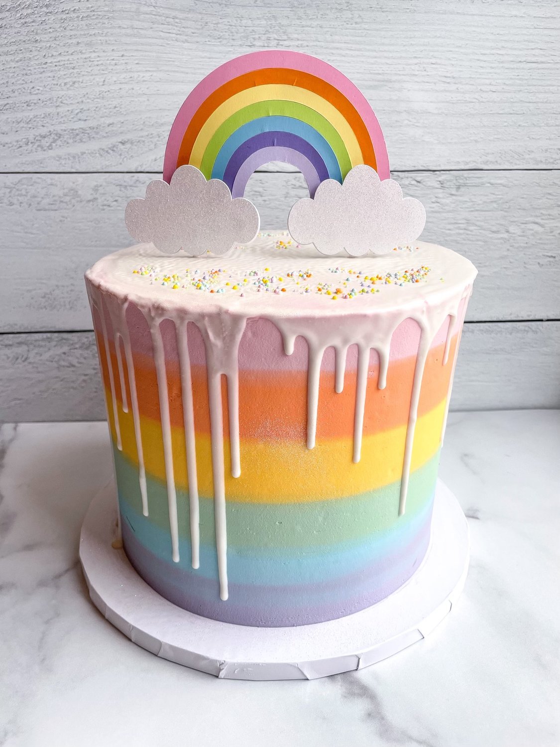 Wilson said this rainbow cake was one of her favorites to make.
